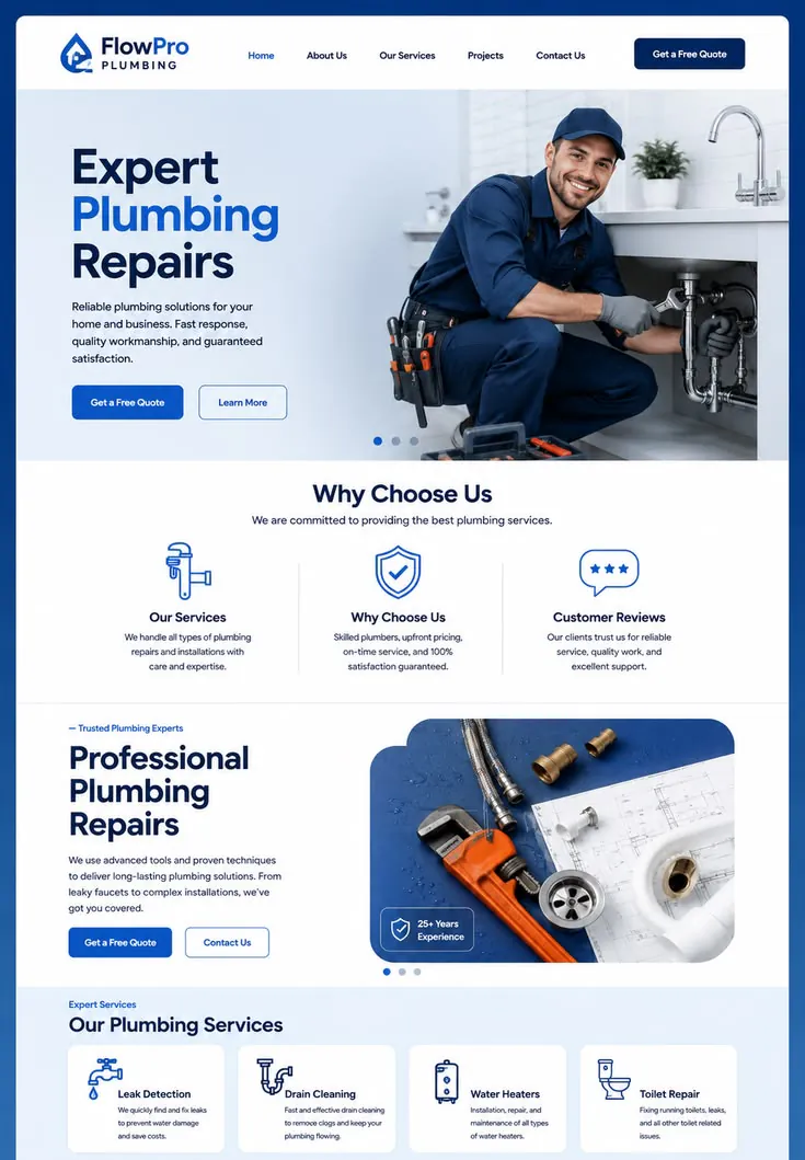 Mobiz website design template 8