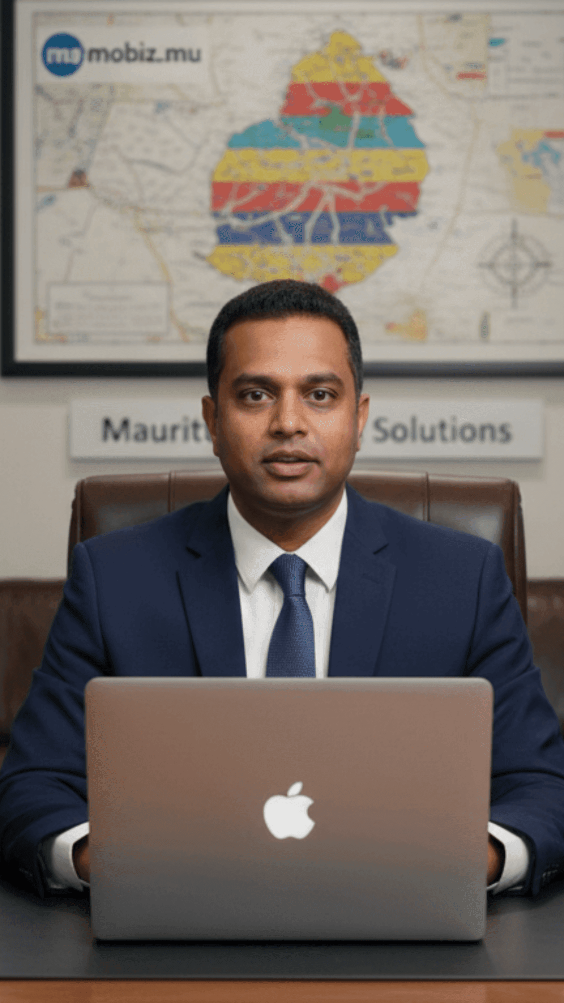 Premium executive business image representing website design digital growth and online business solutions in Mauritius by MoBiz.mu